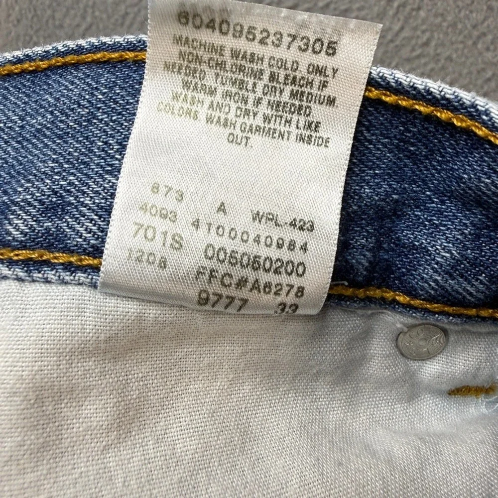 Levi's 505 Regular Fit Straight Leg Jeans W38 L30 (FIT36x28) Blue Denim Y2K